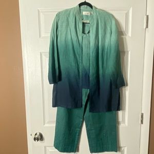 Dana Buchman Ombré 3 Piece Outfit Size 2